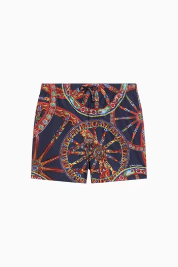 Carretto-Print Swim Shorts
