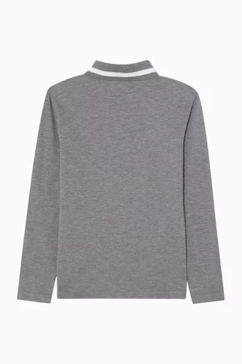 Logo Polo Shirt in Cotton