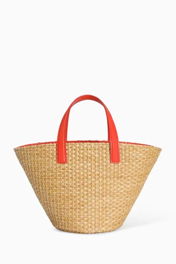 Majolica Tote Bag in Raffia