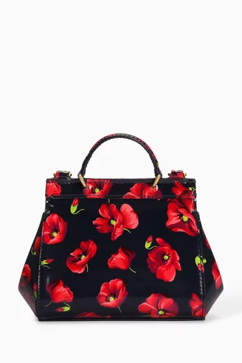 Sicily Top-handle Bag in Printed Patent Leather