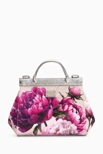 Sicily Floral-print Top Handle Bag
