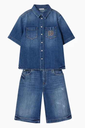 Bermuda Shorts in cotton Denim