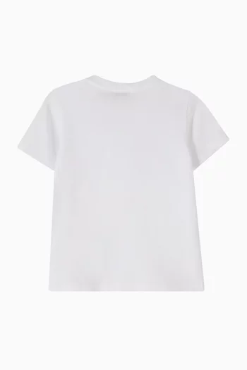 Crest Logo T-shirt in Cotton