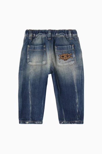 Straight-leg Jeans in Cotton