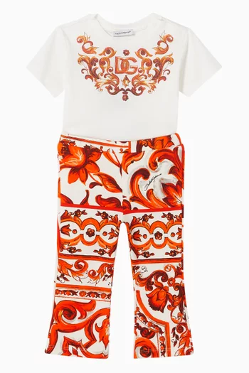 Printed T-shirt in Cotton Jersey