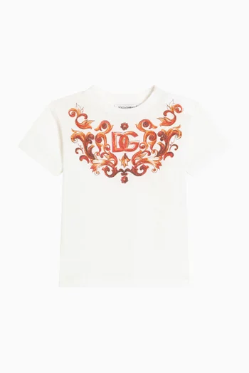 Printed T-shirt in Cotton Jersey