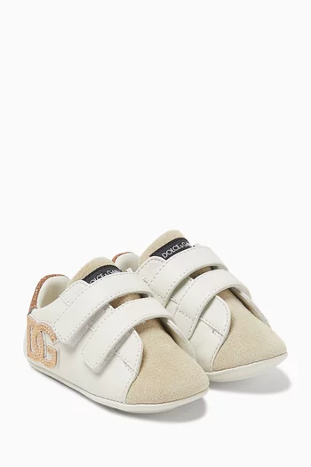 Logo Sneakers in Leather & Suede