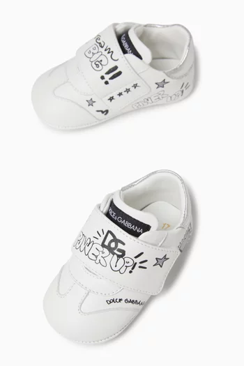 Velcro Sneakers in Leather