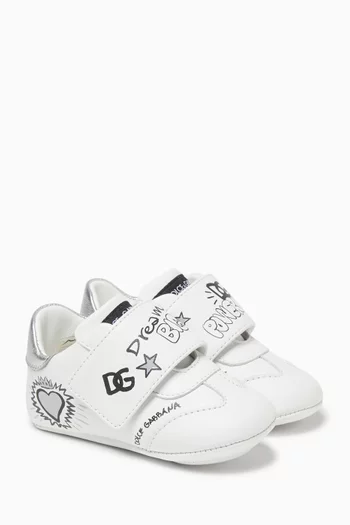 Velcro Sneakers in Leather