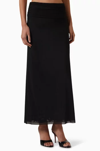 Eva Maxi Skirt in Mesh