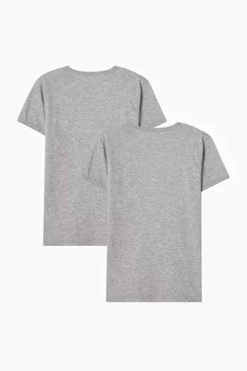 Logo T-shirts in Cotton , Set of 2