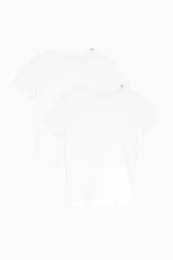 Logo T-shirts in Cotton , Set of 2