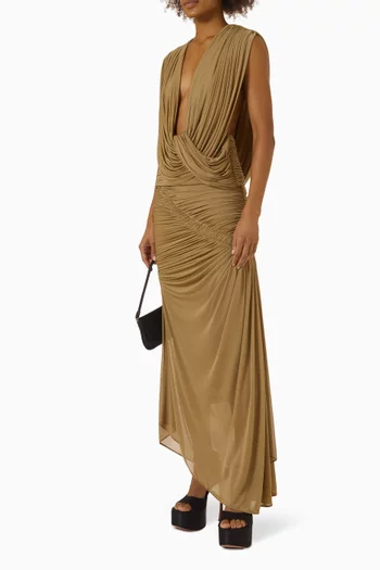 Ripple Drape Top in Stretch-jersey