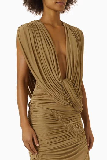 Ripple Drape Top in Stretch-jersey