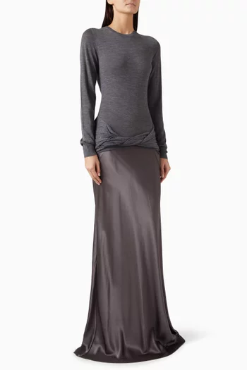 Meril Monument Dress in Merino-knit