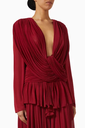 Ripple Drape Top in Jersey