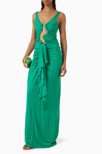 Salacia Jersey Drape Dress