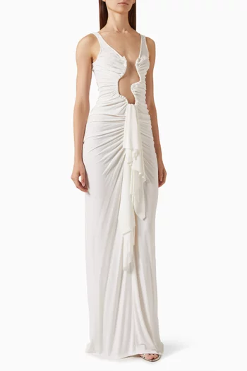 Salacia Jersey Drape Dress