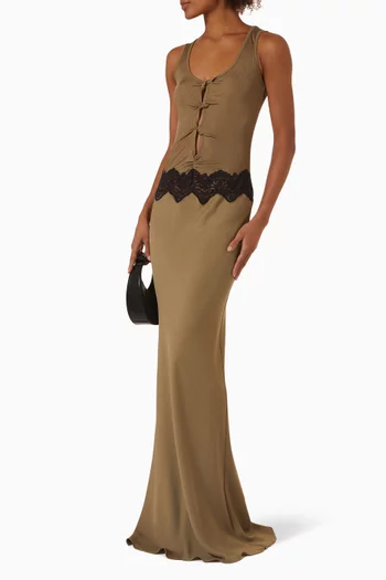 Open Twist Verner Lace Tank Dress