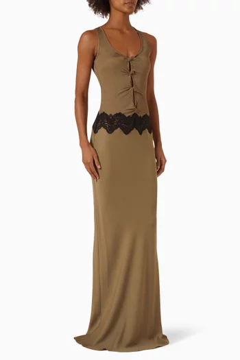 Open Twist Verner Lace Tank Dress