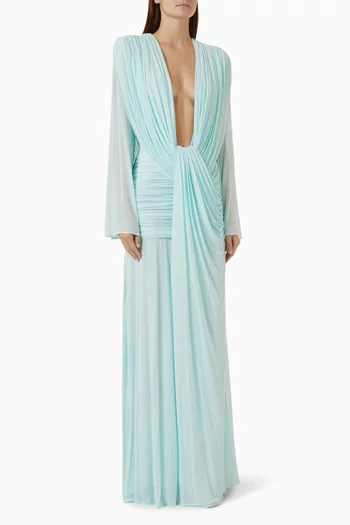 Ripple Drape Gown