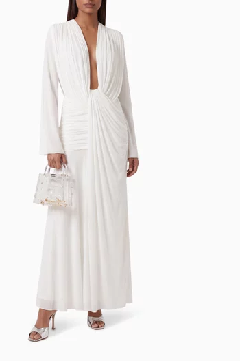 Ripple Drape Gown