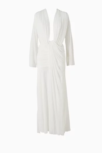 Ripple Drape Gown