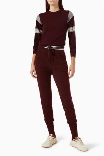 Contrast-trim Sweater in Knit