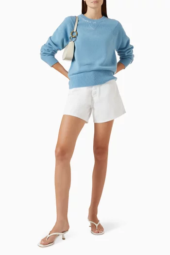 V-inset Sweater in Knit