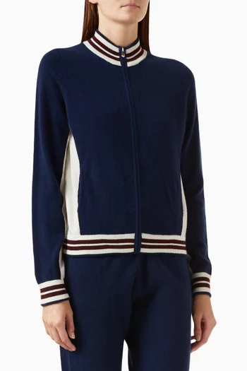Contrast Sports Jacket in Knit