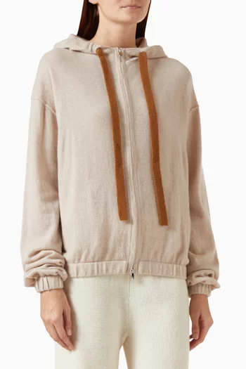 Drawstring Hoodie in Knit
