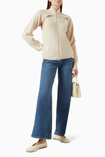 Sleeve Cape Jacket in Cashmere