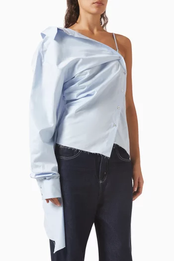 Asymmetric Single-sleeve Shirt
