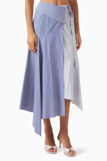 Patchwork Wrap Skirt
