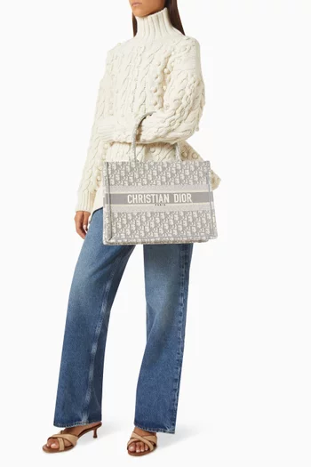 Medium Book Tote Bag in Oblique Canvas