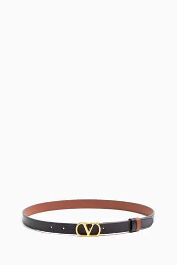 VLogo Signature Reversible Belt in Calfskin