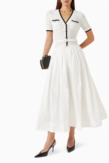 Knit Midi Dress in Cotton Blend