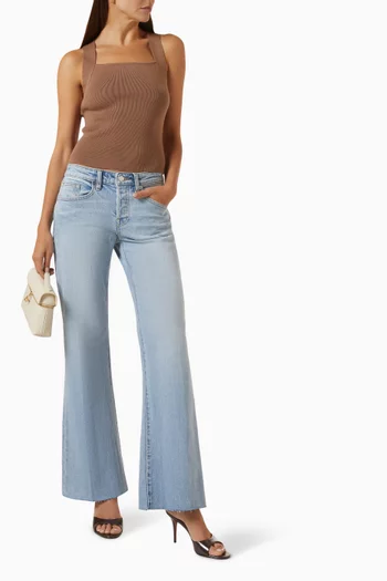 Vintage Low-waist Flare Jeans in Denim