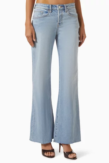 Vintage Low-waist Flare Jeans in Denim