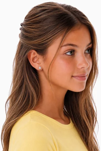 Junior Oval Diamond Studs