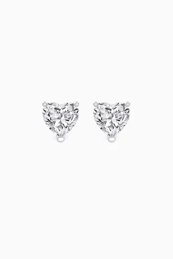 Junior Heart Diamond Studs