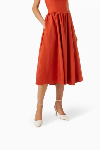 Natasha 75 Pumps in Satin