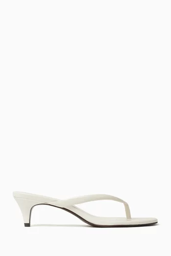 Amelia 50 Thong Sandals in Leather