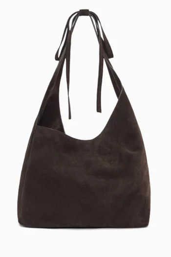 Medium Vittoria Tote Bag in Suede