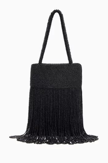 Mini Valentina Beaded Top-handle Bag