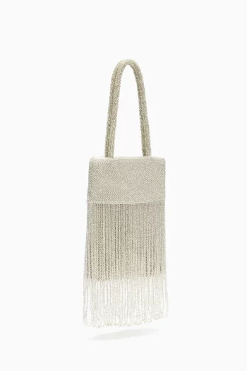 Mini Valentina Beaded Top-handle Bag
