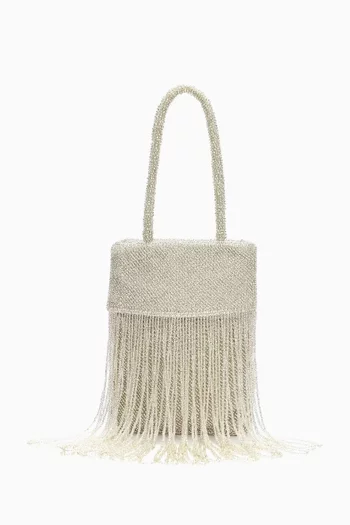Mini Valentina Beaded Top-handle Bag