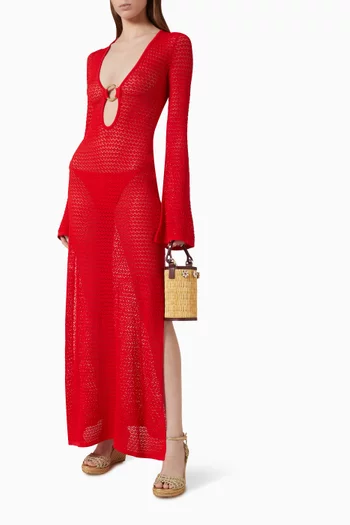 Montego Maxi Dress in Lace Crochet