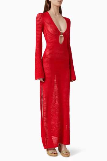 Montego Maxi Dress in Lace Crochet