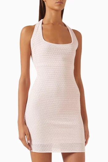 Waikiki Mini Dress in Lace Crochet